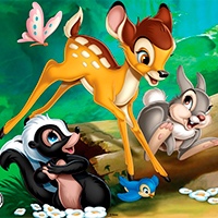 Bambi and friends coloring pages