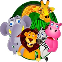 Cartoon animal coloring pages