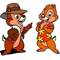 Chip and dale coloring pages