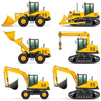 Construction vehicles coloring pages