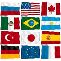 Flags of countries coloring pages