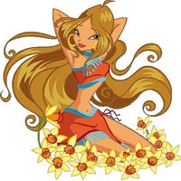 Winx Flora coloring pages