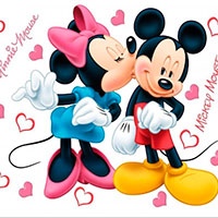 Mickey and Minnie mouse coloring pages