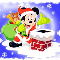 Mickey mouse christmas coloring pages