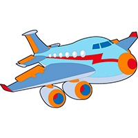 Plane coloring pages