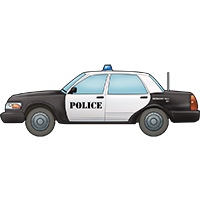 Police car coloring pages