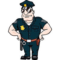 Police officer coloring pages