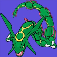 Rayquaza coloring pages