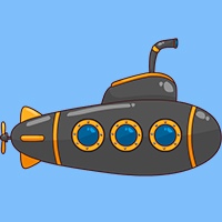 Submarine coloring pages