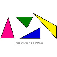 Triangles coloring pages