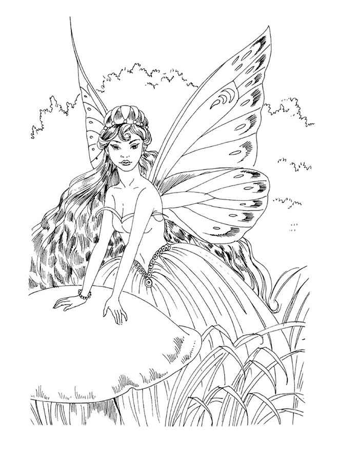 fairy bratz coloring pages - photo #11