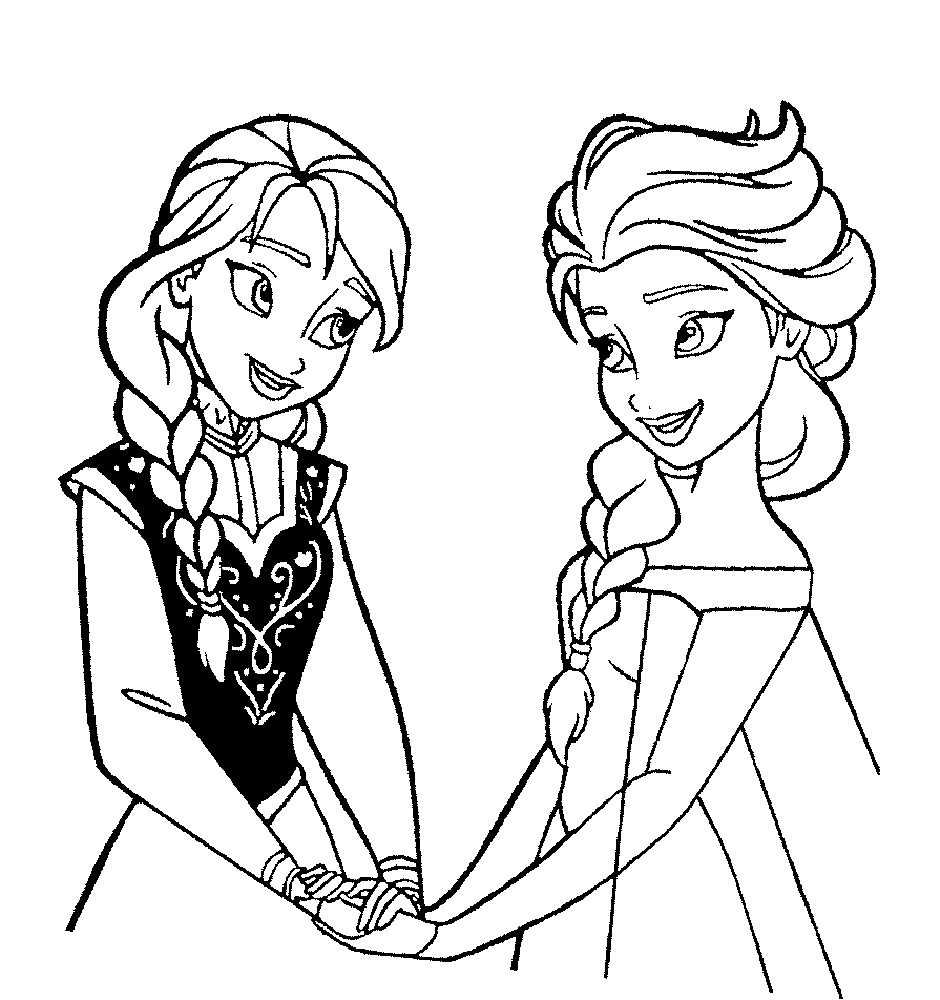 Print Elsa Coloring Page Download Pages Pictures