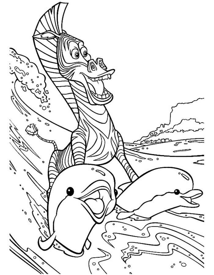 madagascar coloring pages for kids - photo #7