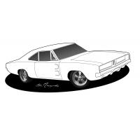 Muscle car coloring pages