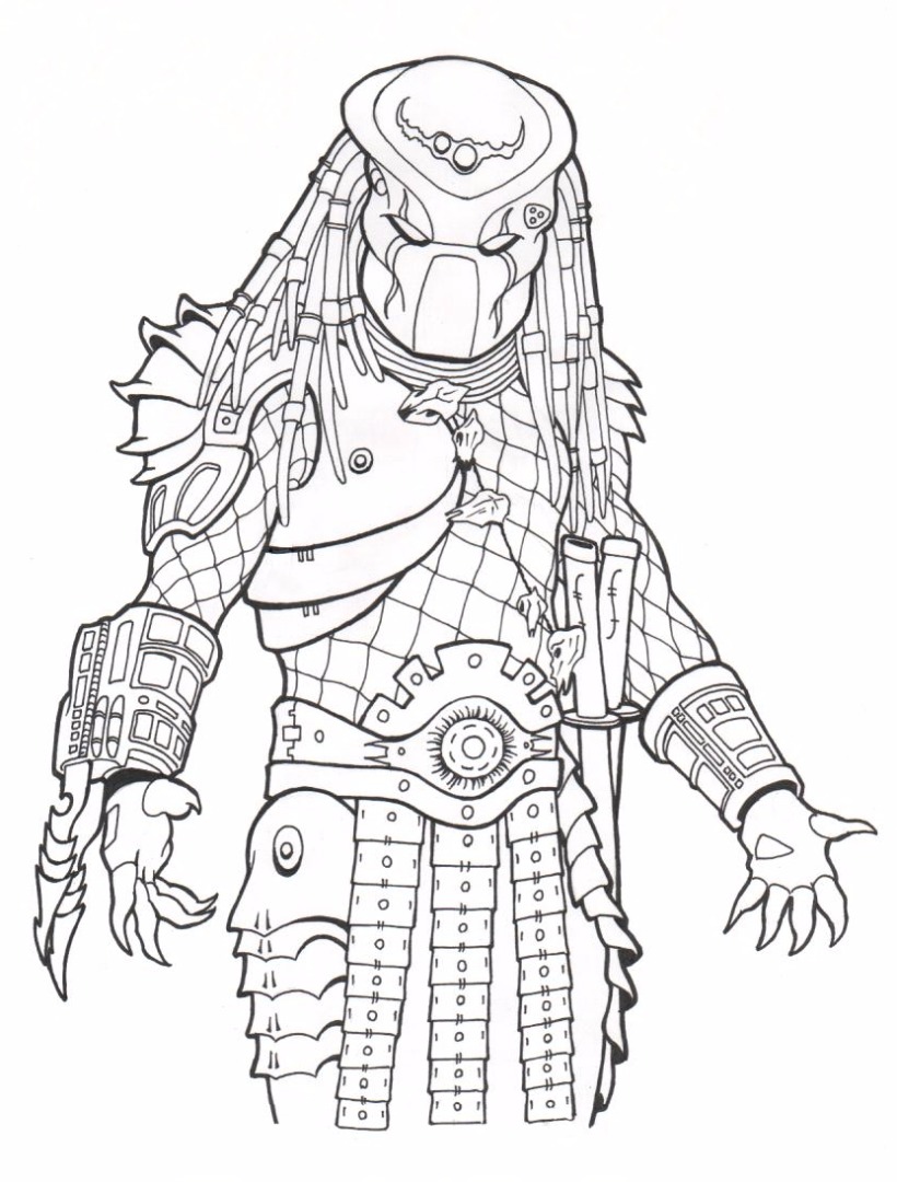 Predator coloring pages