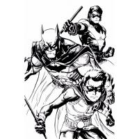 Batman and robin coloring pages