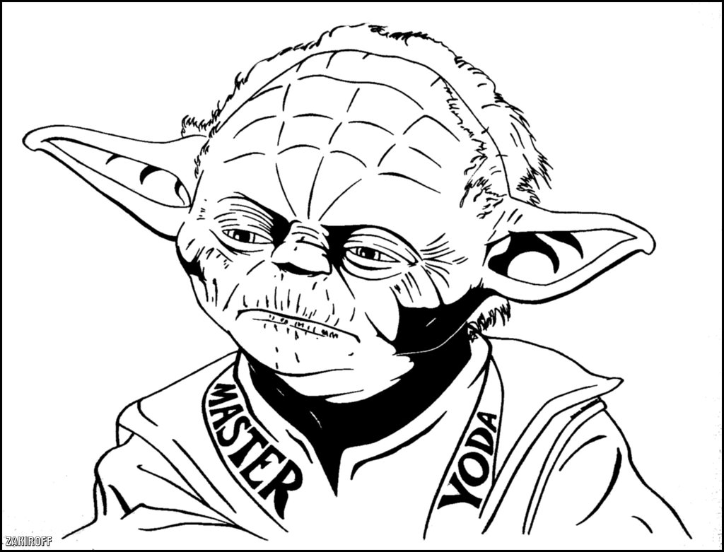 yoda coloring pages for kids - photo #45