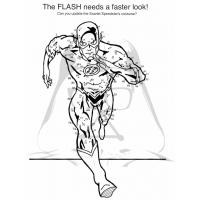 Dc comics flash coloring pages