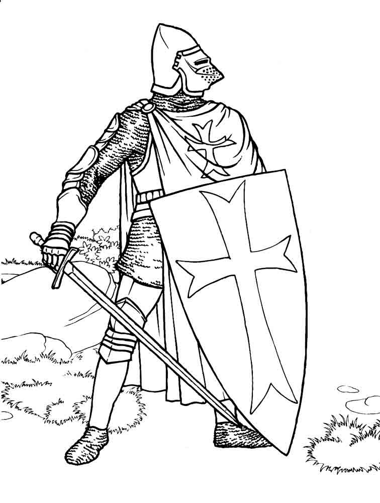 knight-coloring-pages