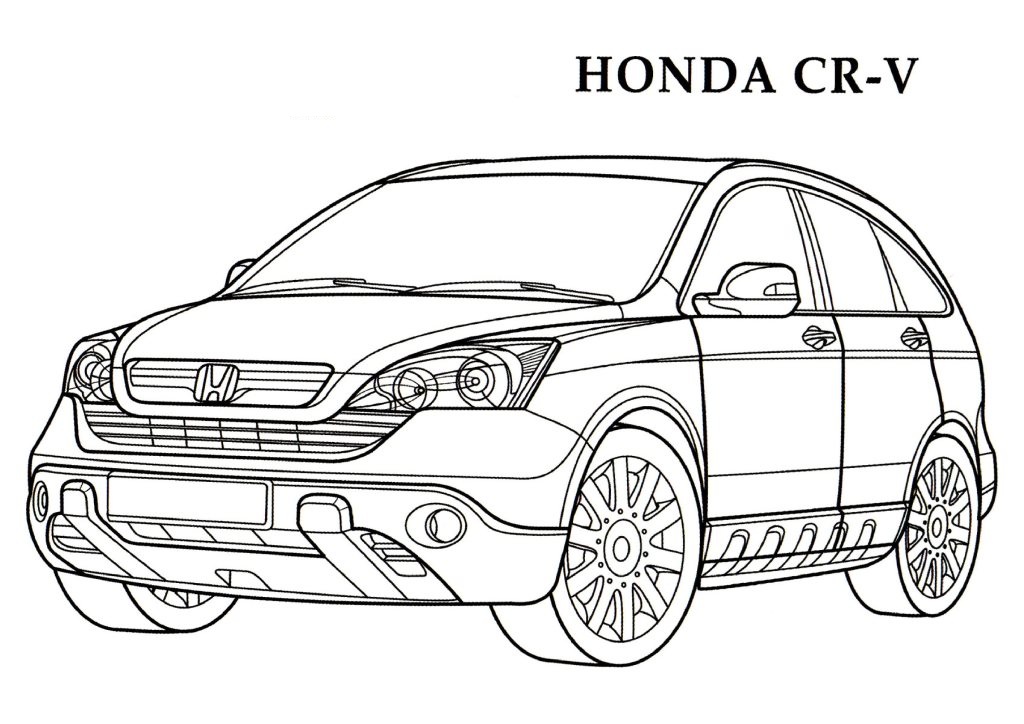 Honda coloring pages