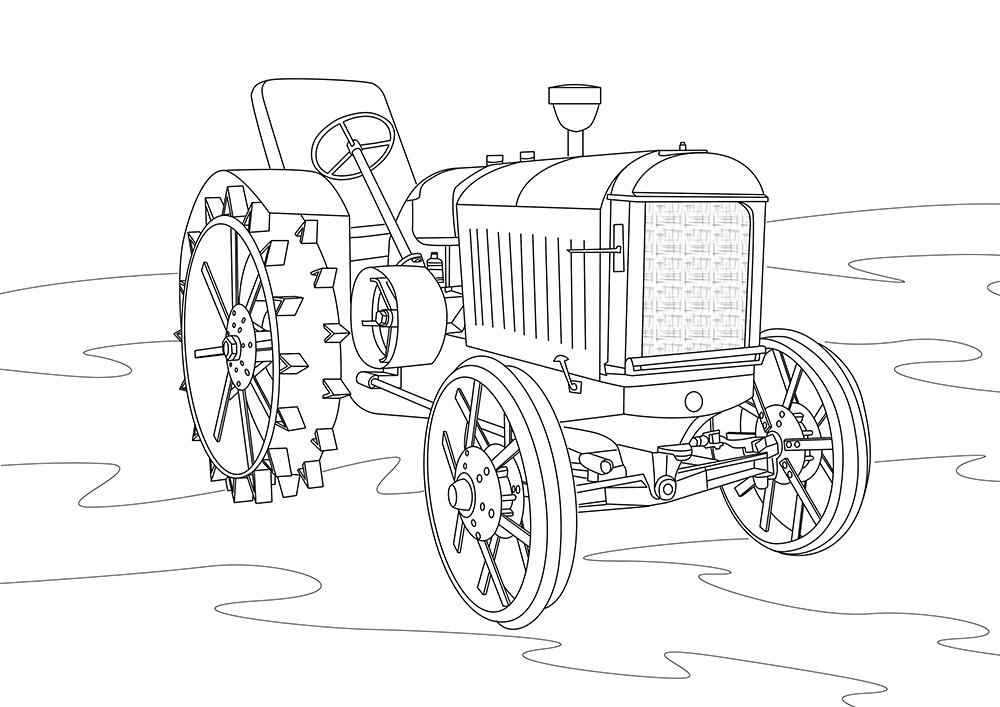 Tractor coloring pages