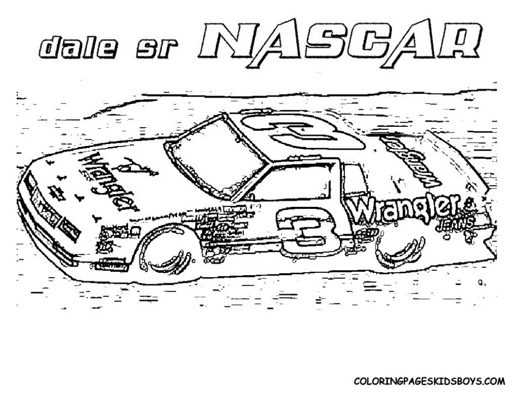 nascar 18 coloring pages - photo #22