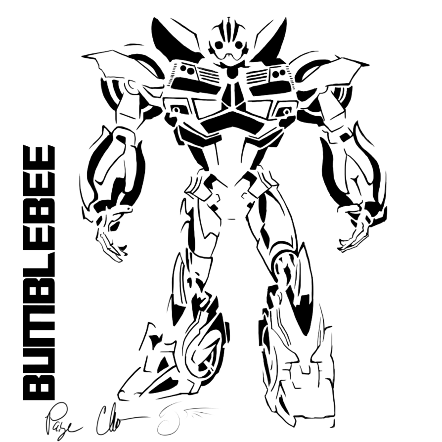 Bumblebee Coloring Page