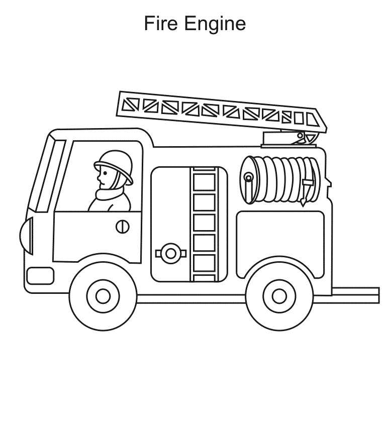 Fire Truck Coloring Pages