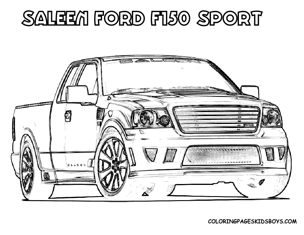 Trucks Coloring Pages Ford Cool