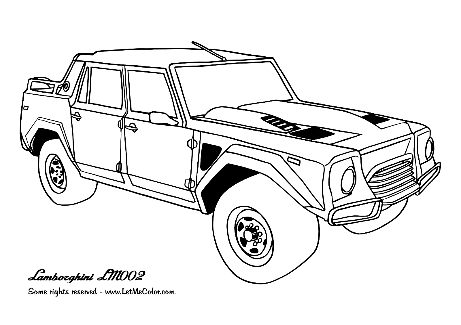Real Cars Coloring Pages