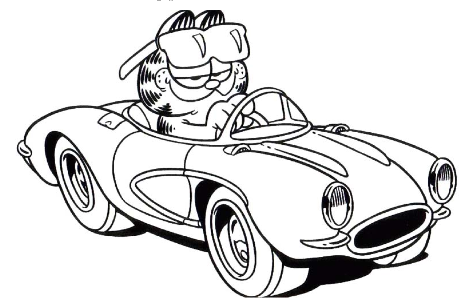 free coloring pages of cars