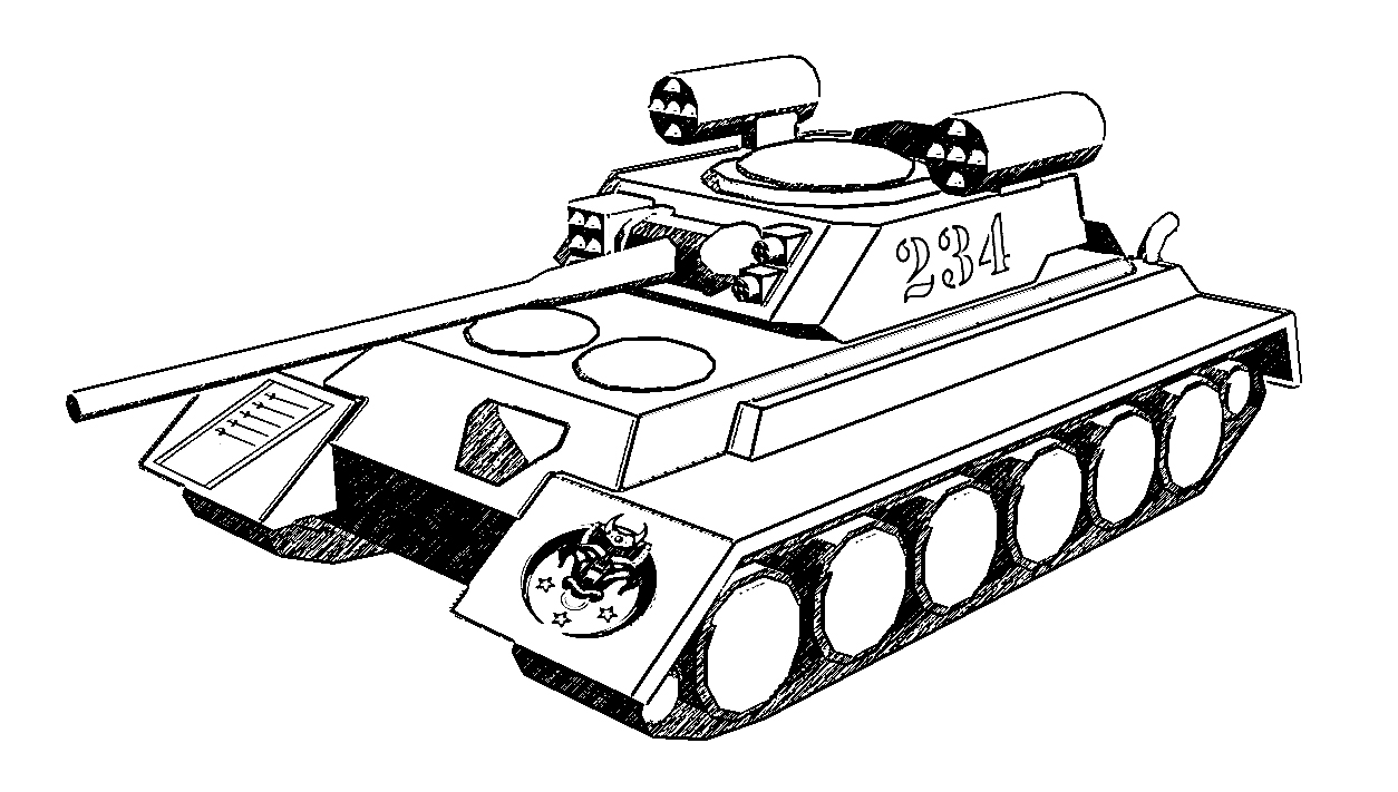 Tanks Coloring Pages Army Pictures Vehicles