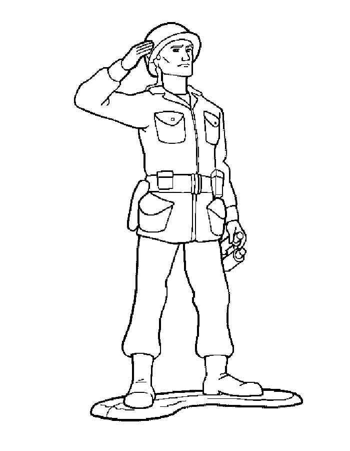 Soldier coloring pages