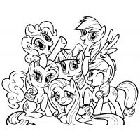 Ponyville coloring pages