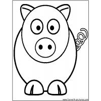 Cartoon animal coloring pages