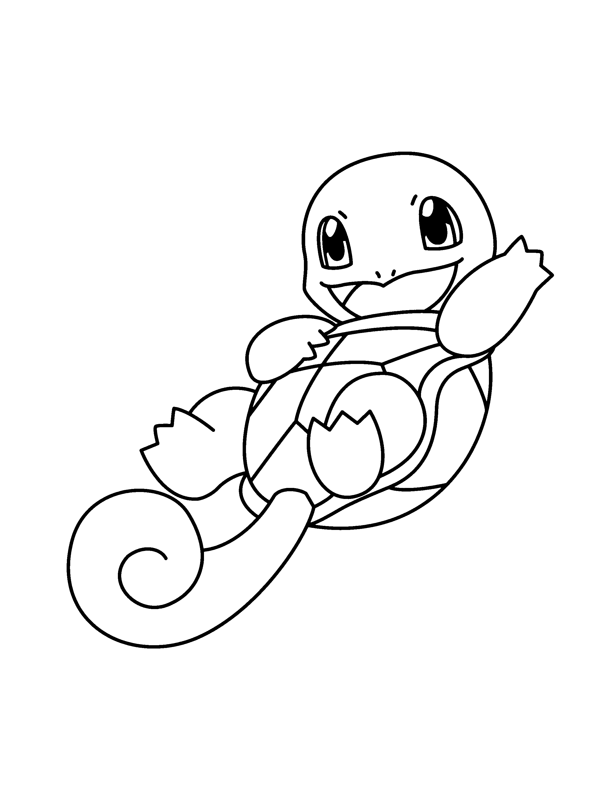 Squirtle Coloring Pages