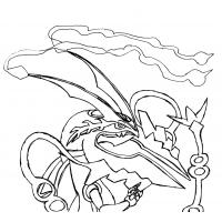 Rayquaza coloring pages