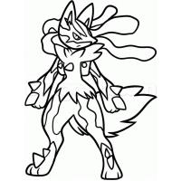 Lucario coloring pages