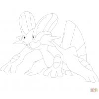 Pokemon swampert coloring pages