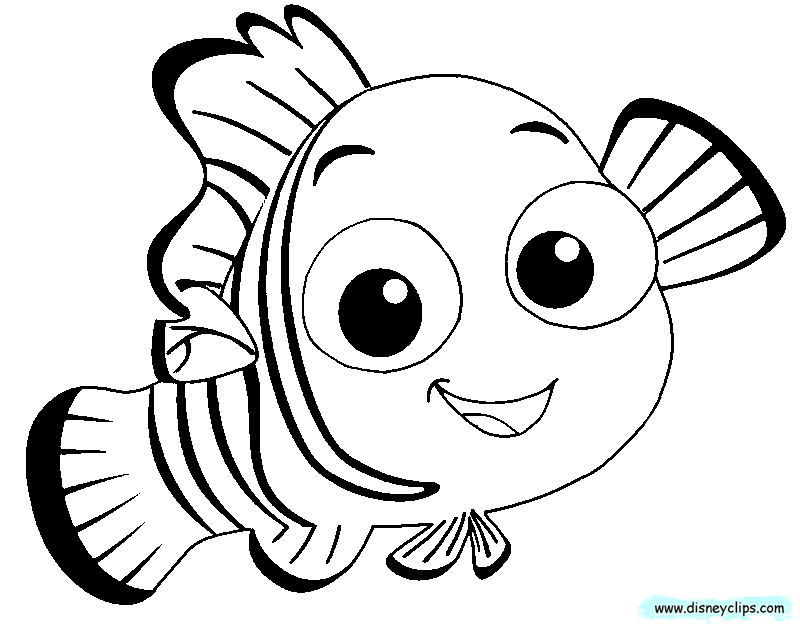 Nemo Coloring Pages Finding Baby