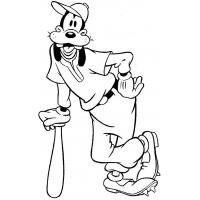 Goofy cartoon coloring pages
