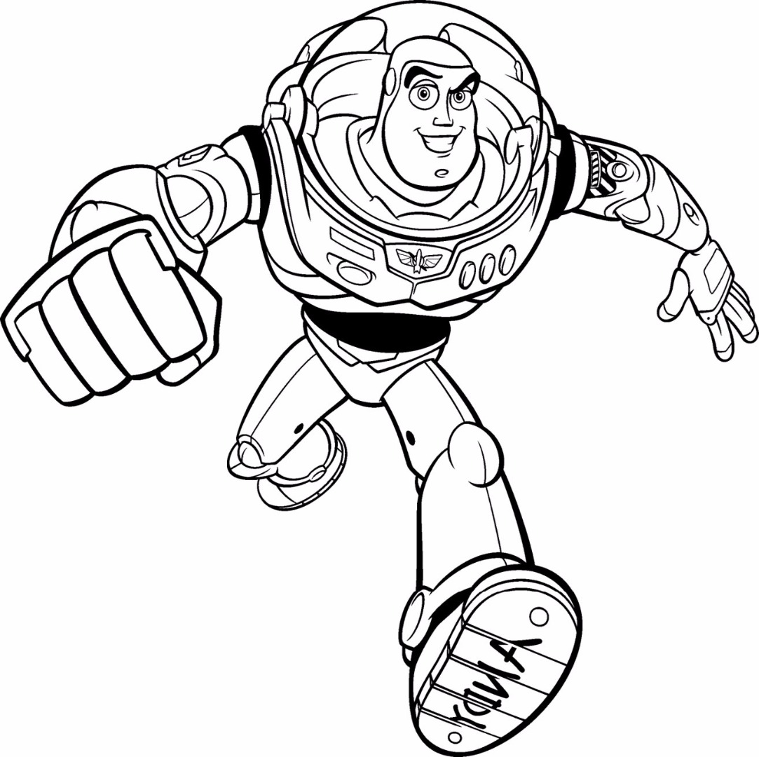 889 Simple Lego Buzz Lightyear Coloring Page 
