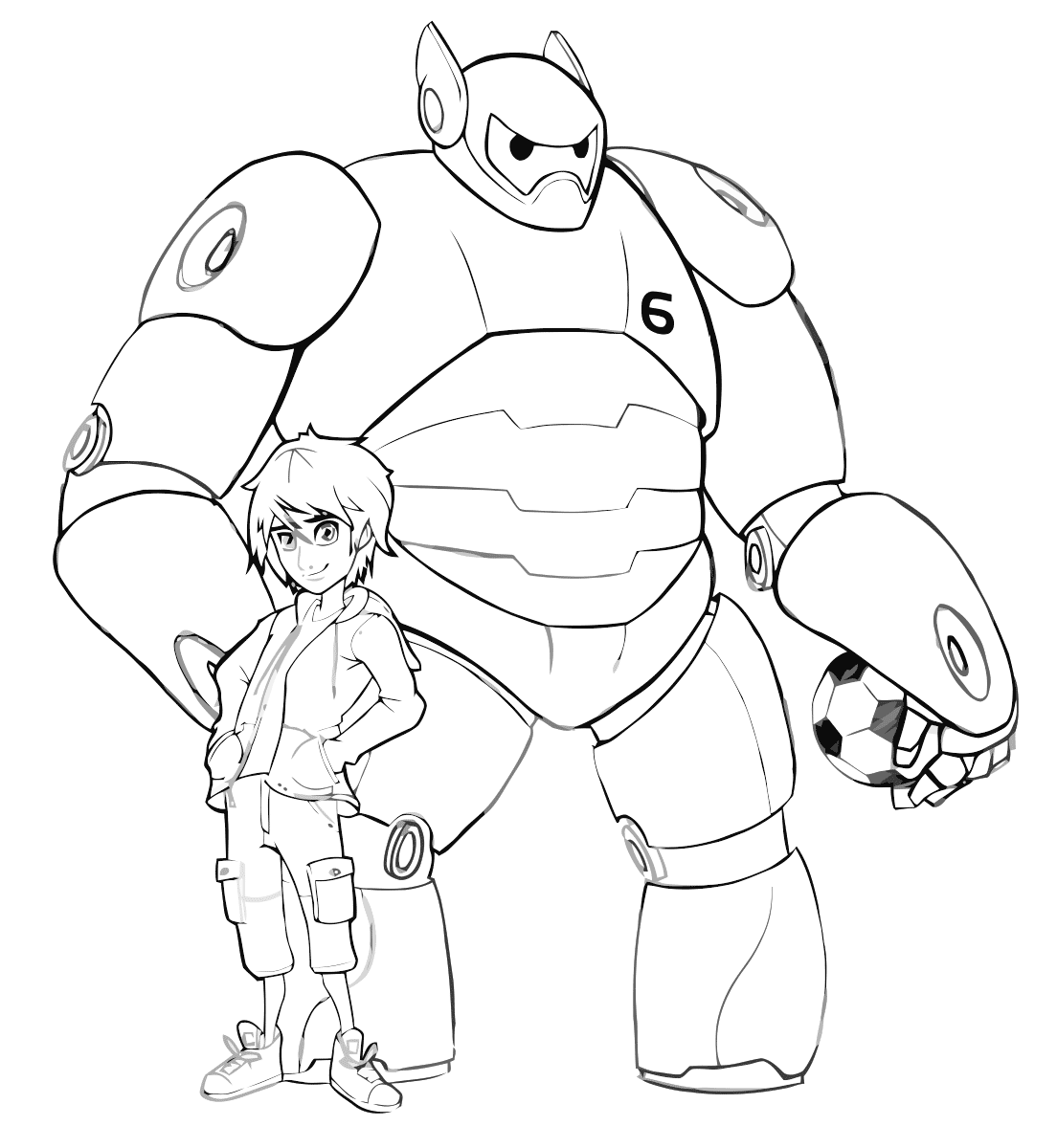 big hero 6 little kid coloring pages - photo #27