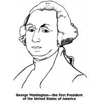 President George Washington coloring pages