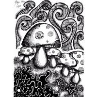 Psychedelic coloring pages
