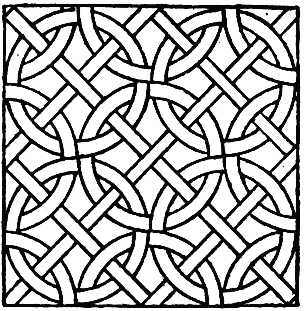 Mosaic coloring pages