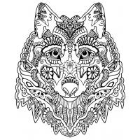 Pattern animal coloring pages
