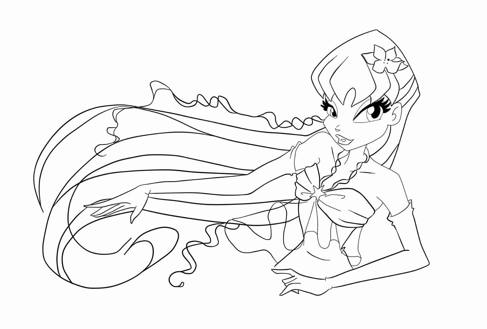 Princess Coloring Pages Winx