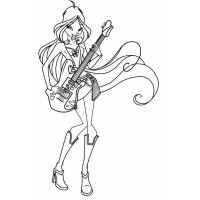 Winx Flora coloring pages