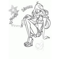 Winx Bloom coloring pages